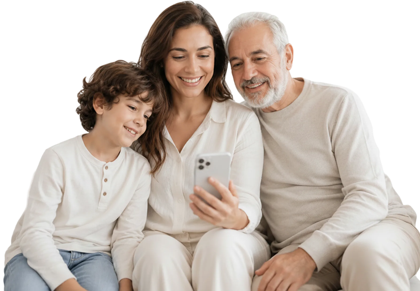 A family consulting a doctor through the HealthGate app